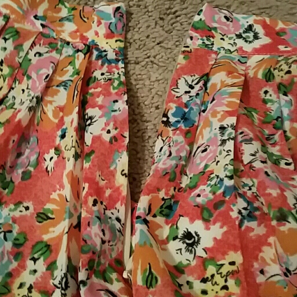 Pim + Larkin Floral pleated Skirt - Picture 5 of 5